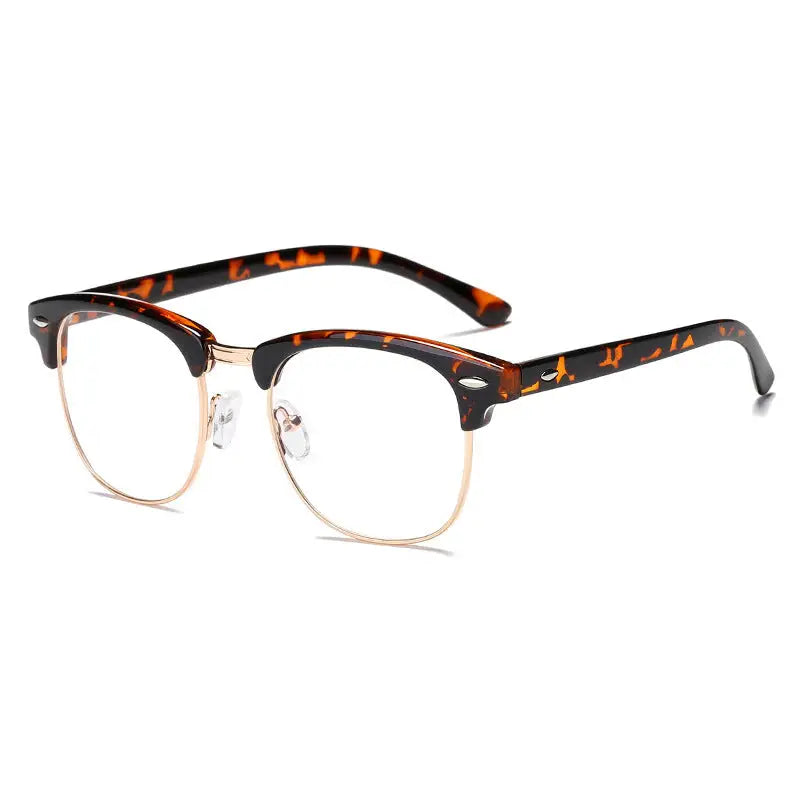 1 Pair Stylish Gaming Glasses - Blue Light Blocking Semi-Rimless Frame
