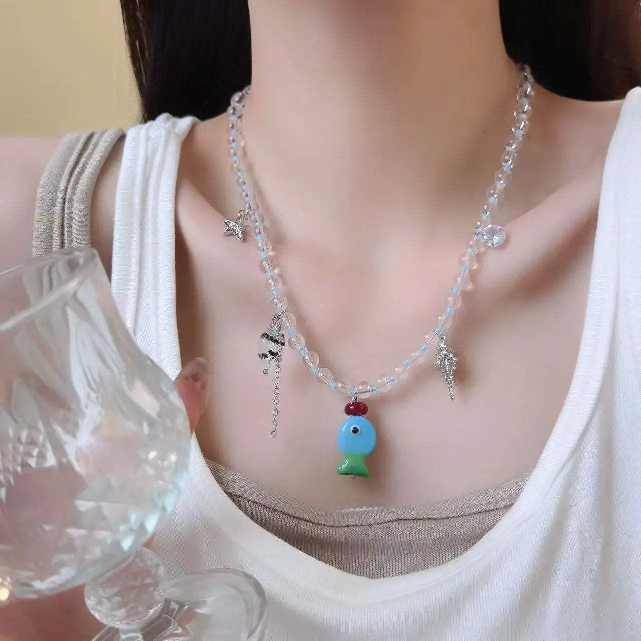 Adjustable Bohemian Beaded Necklace for Women Girls - Colorful Fashion Jewelry Gift - Buzzastore