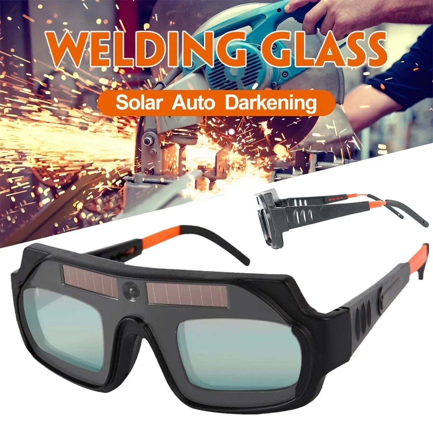Auto Darkening Welding Goggles - UV-Resistant Solar Viewing Glasses with True Color Protection - Buzzastore