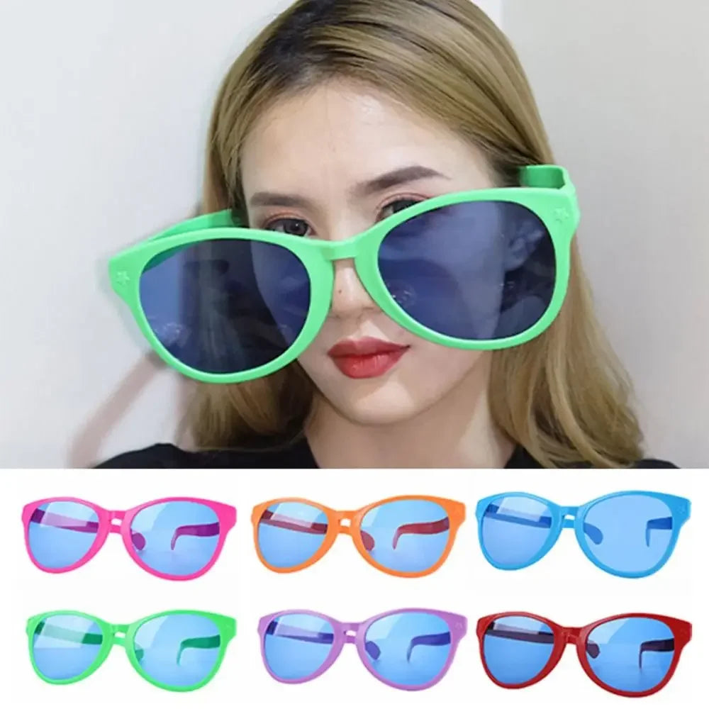 Glow-in-the-Dark Large Frame Masquerade Party Glasses - Stylish Square Shades - Buzzastore