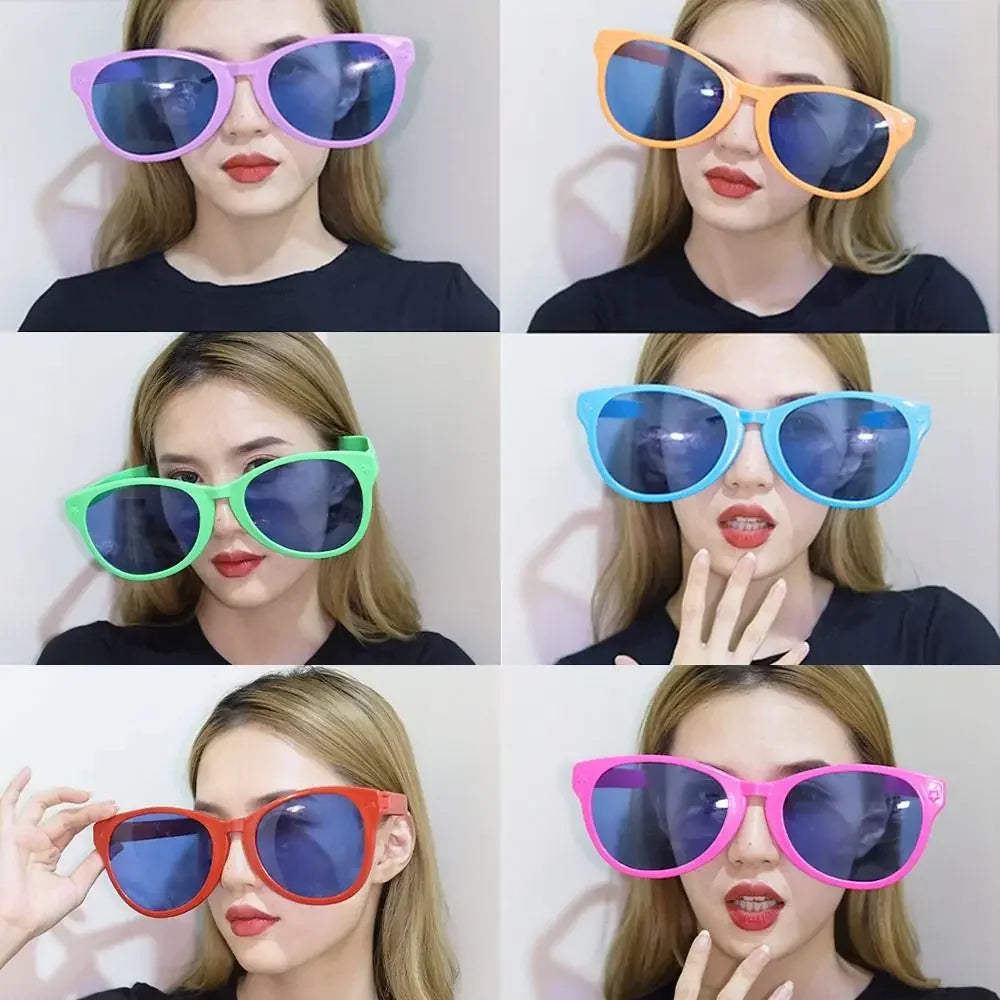Glow-in-the-Dark Large Frame Masquerade Party Glasses - Stylish Square Shades - Buzzastore