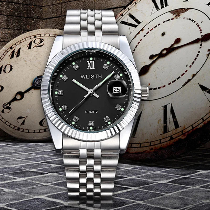 Waterproof Quartz Watch for Couples Stylish Mens and Womens Fashion Timepiece - Buzzastore