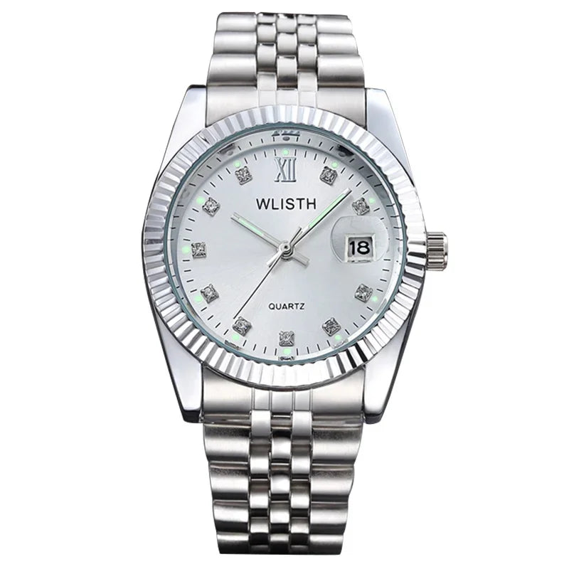 Waterproof Quartz Watch for Couples Stylish Mens and Womens Fashion Timepiece - Buzzastore