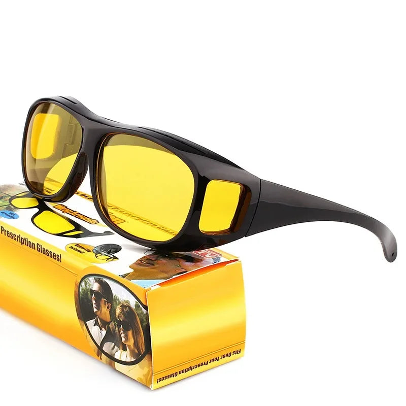 Night Vision Driving Goggles - Anti-Glare Sunglasses for Safe Car Travel - 2024 Edition - Buzzastore