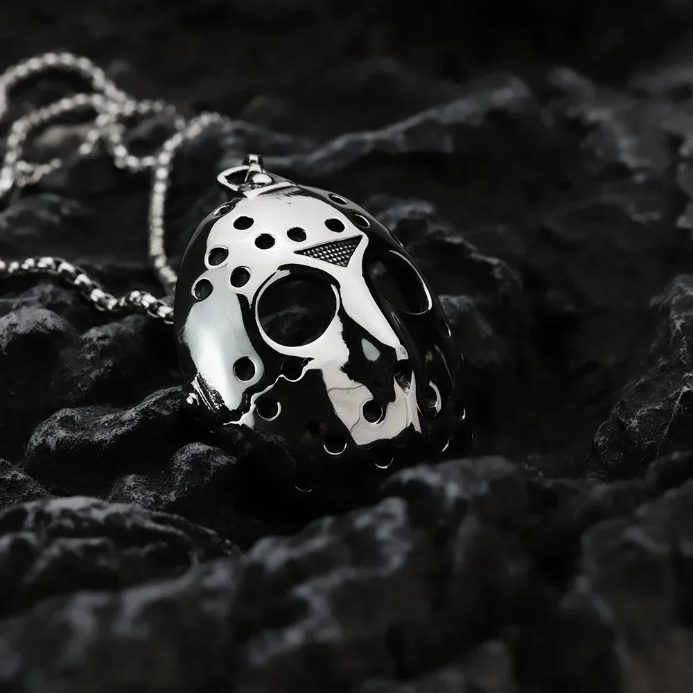 Punk Robot Mask Pendant for Men - Personalized Stainless Steel Hip-Hop Jewelry - Buzzastore