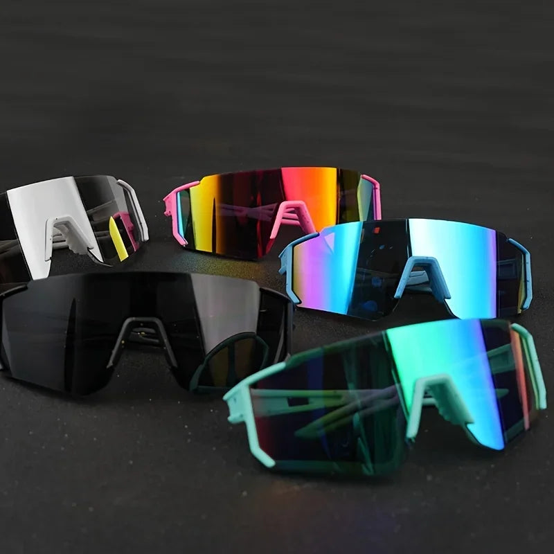 Vintage Fashion Glasses for Men Women - Colorful Lenses Durable PC Frame Perfect for Everyday Wear Photo Shoots - Buzzastore