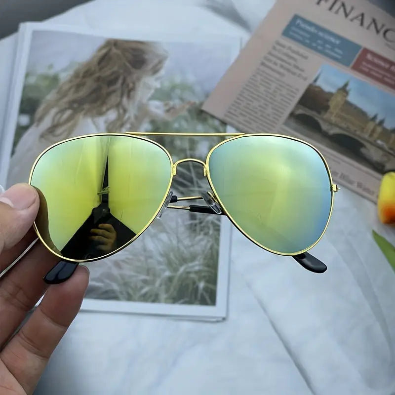 Fashionable Retro Color Mirror Glasses For Men And Women