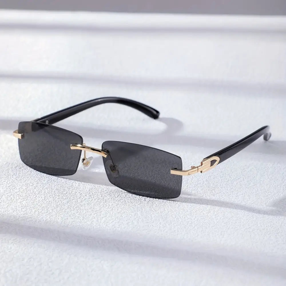 Trendy Gradient Rectangular Sun Shades Glasses - Fashion Accessories for Women and Men