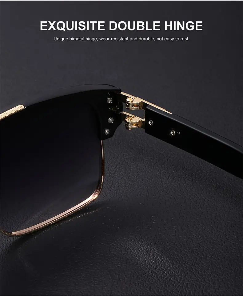 1pc Men’s New Outdoor Fishing Driving Large Frame Fashion Glasses Ideal choice for Gifts