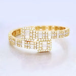 Gold and diamond bracelet.
