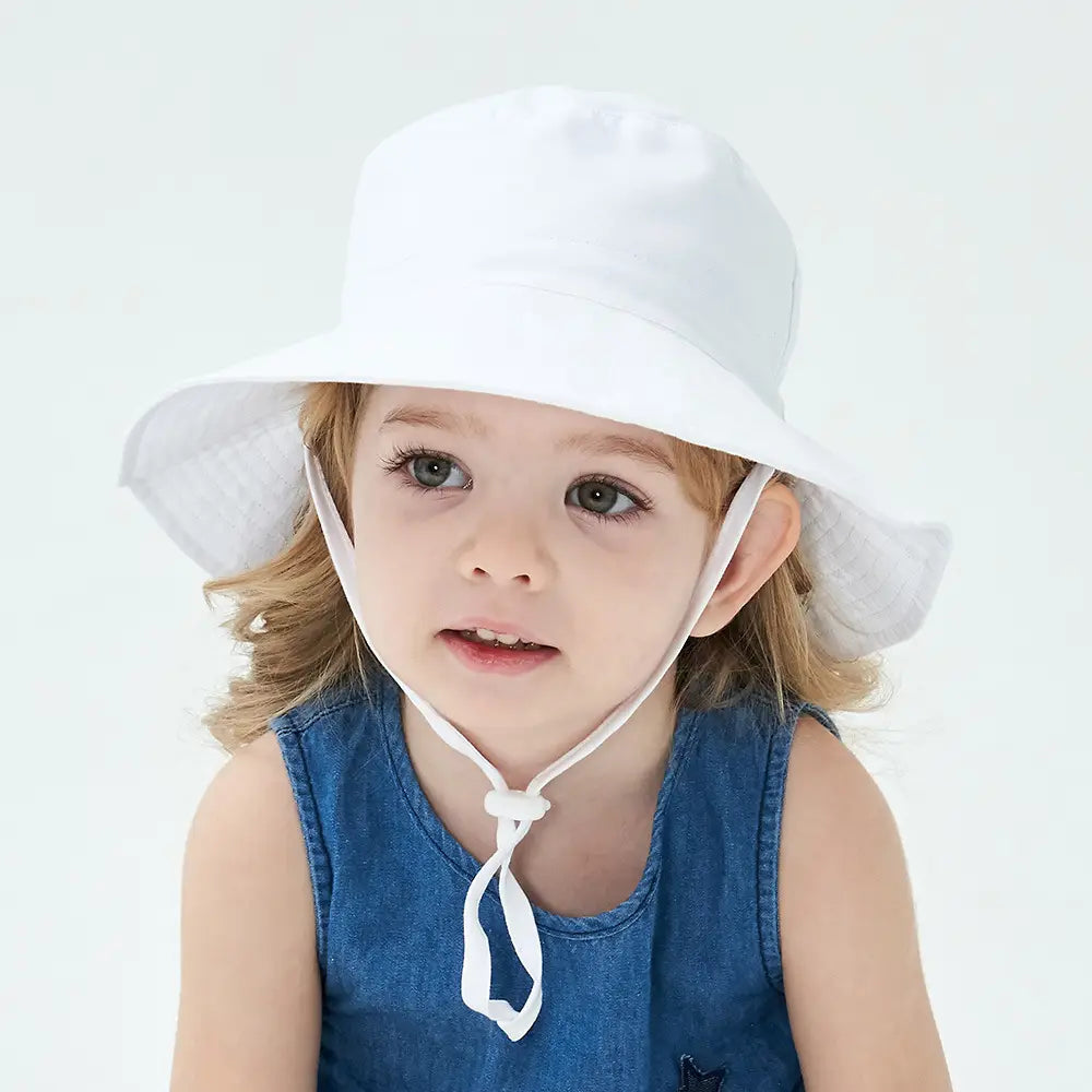 Summer Baby Sun Hats for Girls And Boys Beach Bucket Hats for Ages 0-8.
