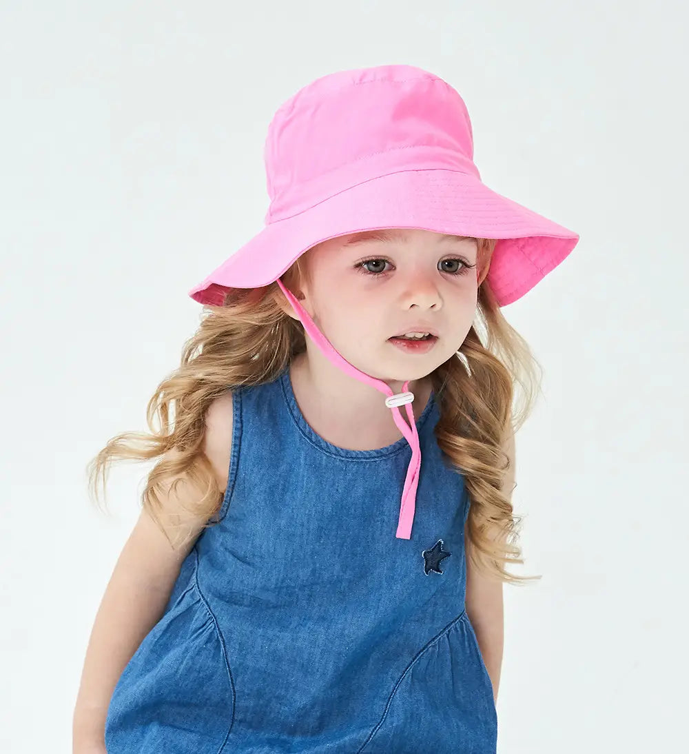 Summer Baby Sun Hats for Girls And Boys Beach Bucket Hats for Ages 0-8.
