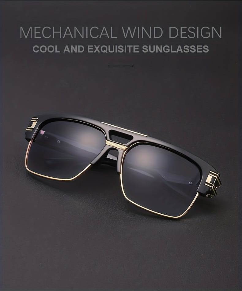 1pc Men’s New Outdoor Fishing Driving Large Frame Fashion Glasses Ideal choice for Gifts