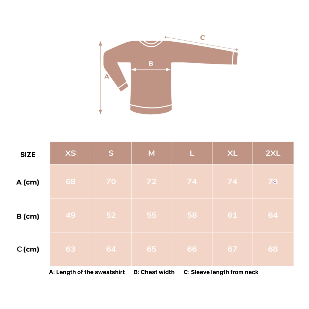 Embroidered Collar Organic Cotton Sweatshirt "Vater" (DE)