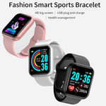 Bluetooth Smart Watch for Fitness Sleep Monitoring - Stylish Wristwatch for Men Women with Music Player - Buzzastore