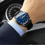 Luxury Waterproof Couples Watch for Men and Women - Quartz Calendar Timepiece with Leather Strap - Buzzastore