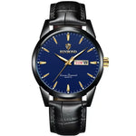 Luxury Waterproof Couples Watch for Men and Women - Quartz Calendar Timepiece with Leather Strap - Buzzastore