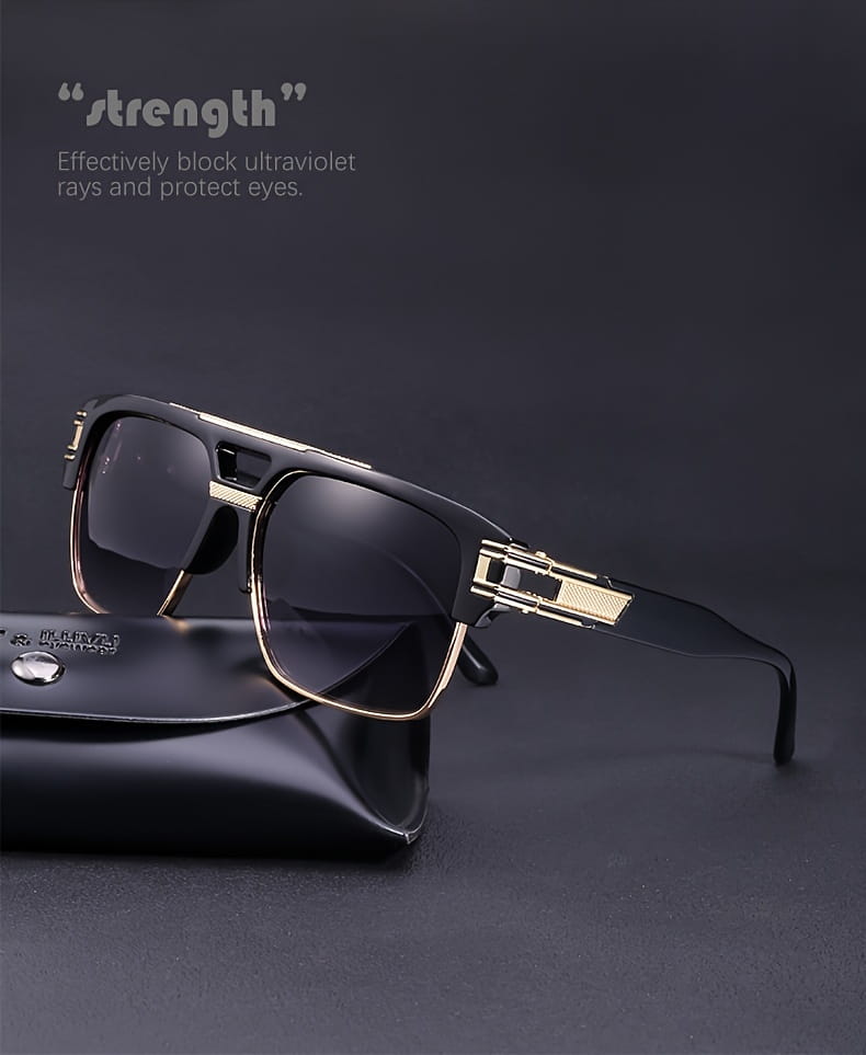 1pc Men’s New Outdoor Fishing Driving Large Frame Fashion Glasses Ideal choice for Gifts