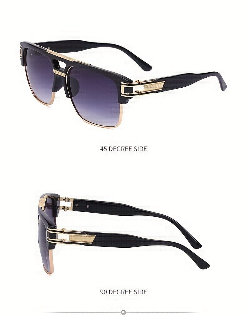 1pc Men’s New Outdoor Fishing Driving Large Frame Fashion Glasses Ideal choice for Gifts