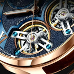 Intricate mechanical watch face showcasing AILANG Automatic Watch Leather Band for men’s accessories