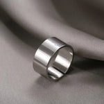Stainless Steel Hip Hop Ring for Men Women - Adjustable Punk Minimalist Fashion Jewelry - Buzzastore
