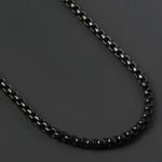 Stainless Steel Rectangle Pendant Necklace for Men - Stylish Fashion Accessory - Buzzastore