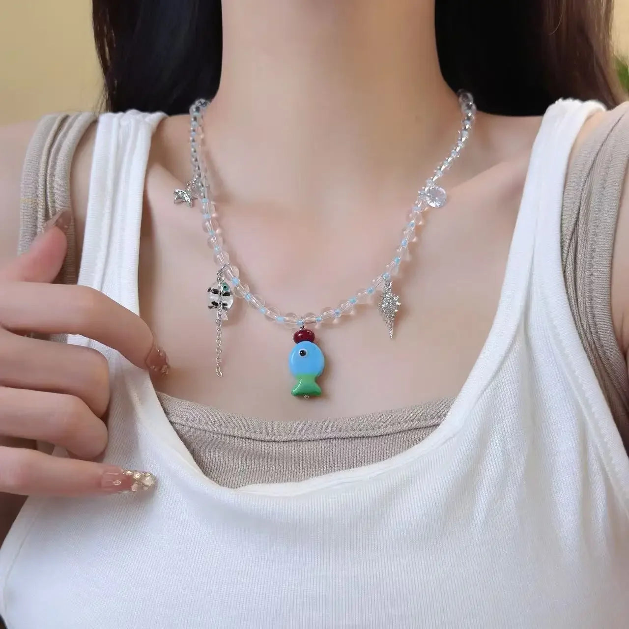 Adjustable Bohemian Beaded Necklace for Women Girls - Colorful Fashion Jewelry Gift - Buzzastore