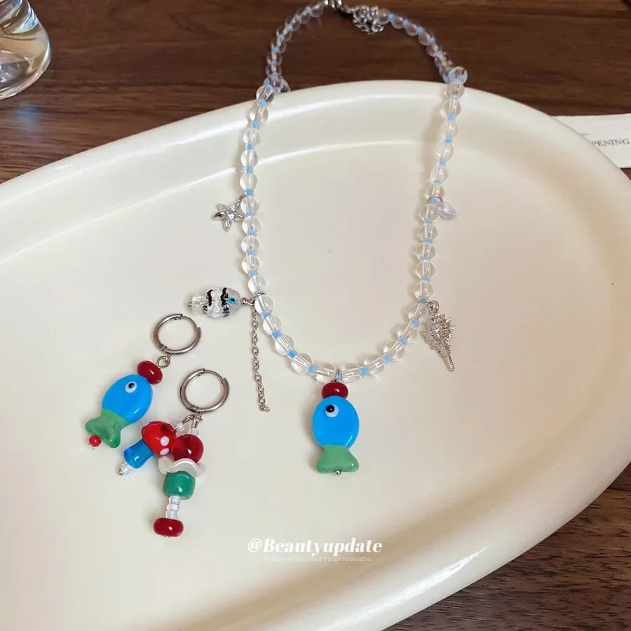 Adjustable Bohemian Beaded Necklace for Women Girls - Colorful Fashion Jewelry Gift - Buzzastore