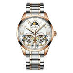 AILANG Mens Automatic Watch with Leather Band - Stylish Accessories for Any Occasion - Buzzastore