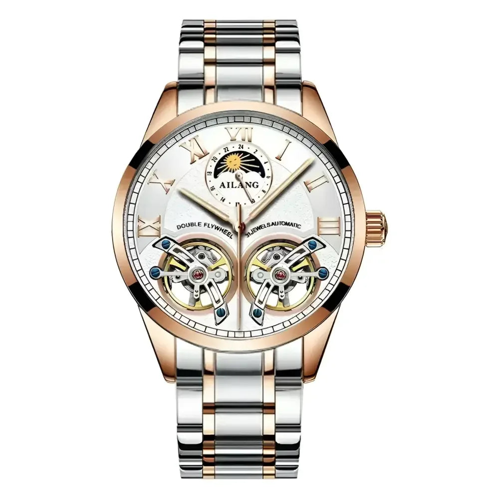 AILANG Mens Automatic Watch with Leather Band - Stylish Accessories for Any Occasion - Buzzastore