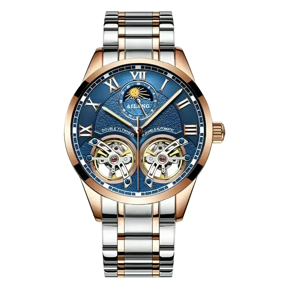 AILANG Mens Automatic Watch with Leather Band - Stylish Accessories for Any Occasion - Buzzastore