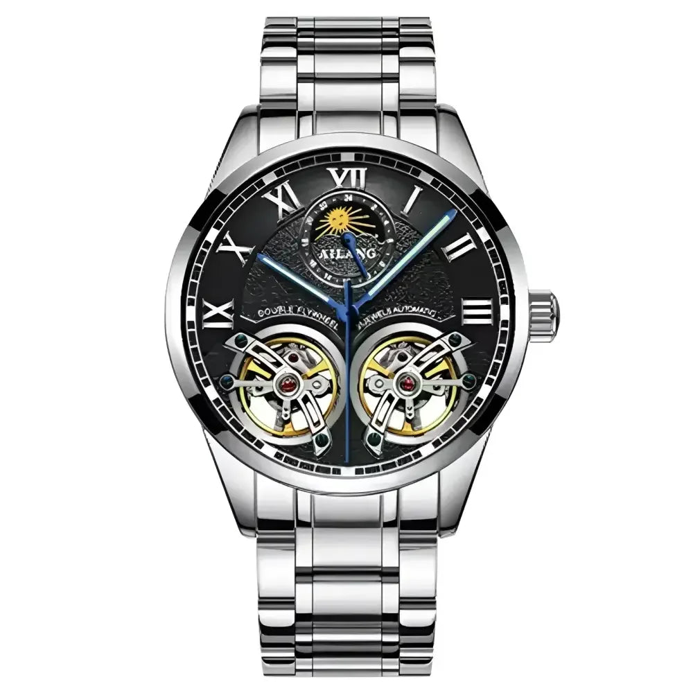 AILANG Mens Automatic Watch with Leather Band - Stylish Accessories for Any Occasion - Buzzastore
