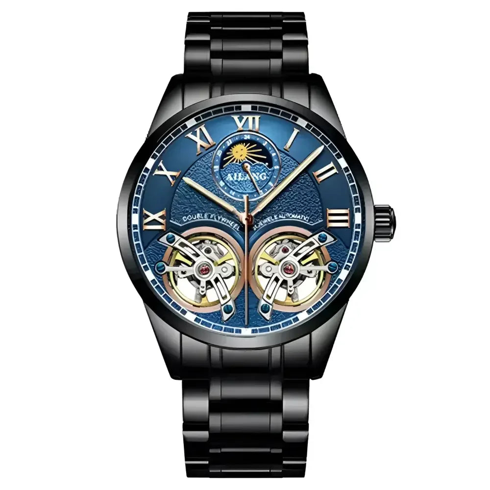 AILANG Mens Automatic Watch with Leather Band - Stylish Accessories for Any Occasion - Buzzastore