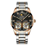 AILANG Mens Automatic Watch with Leather Band - Stylish Accessories for Any Occasion - Buzzastore