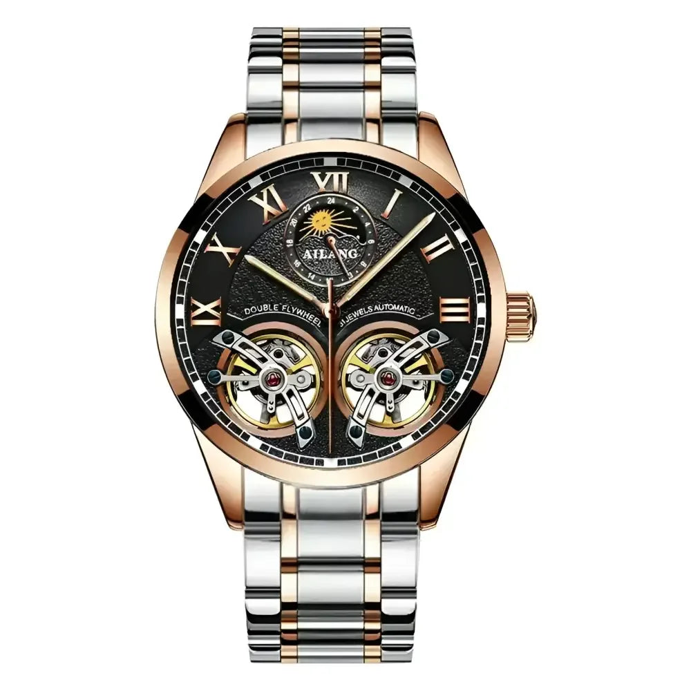 AILANG Mens Automatic Watch with Leather Band - Stylish Accessories for Any Occasion - Buzzastore