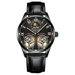 AILANG Mens Automatic Watch with Leather Band - Stylish Accessories for Any Occasion - Buzzastore