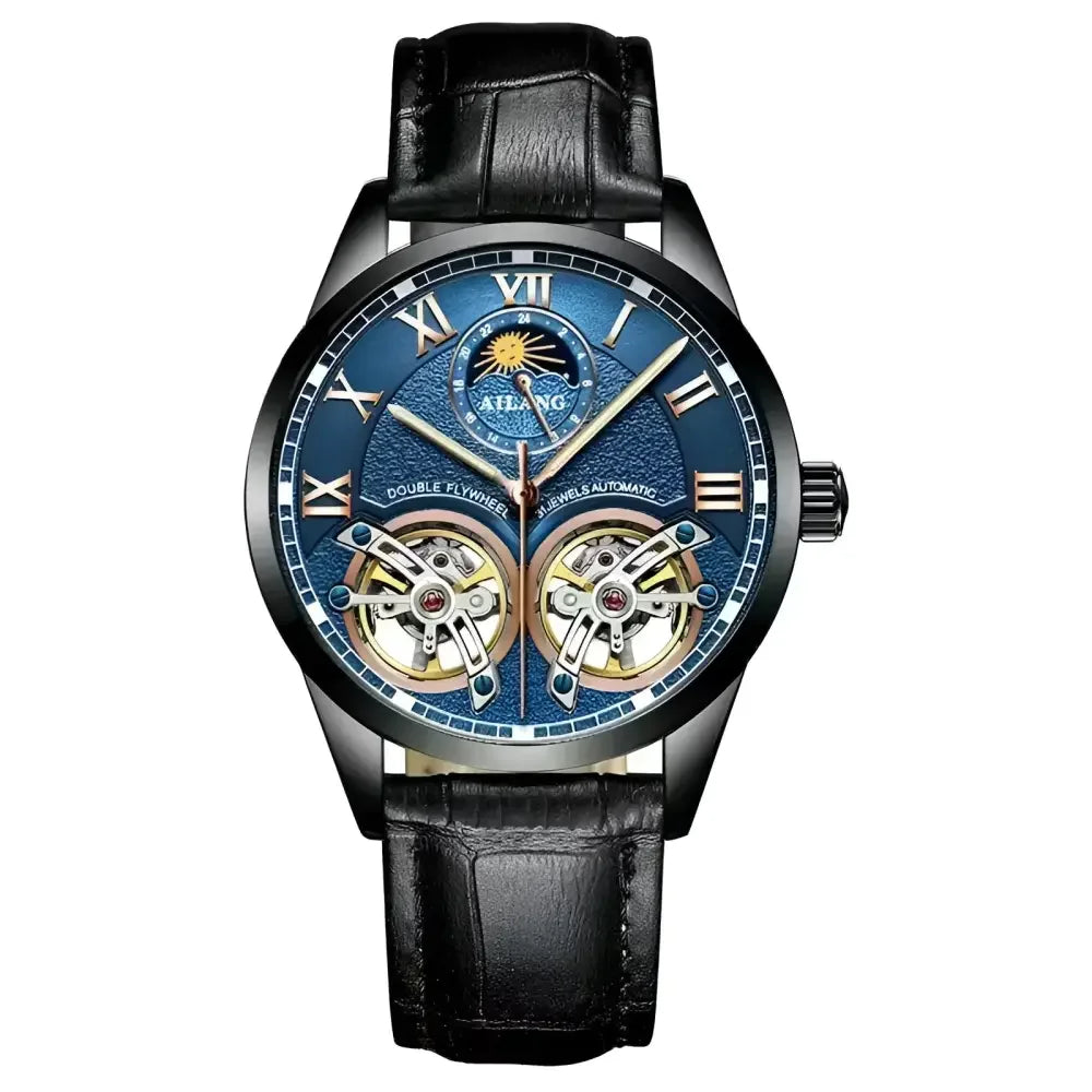 AILANG Mens Automatic Watch with Leather Band - Stylish Accessories for Any Occasion - Buzzastore