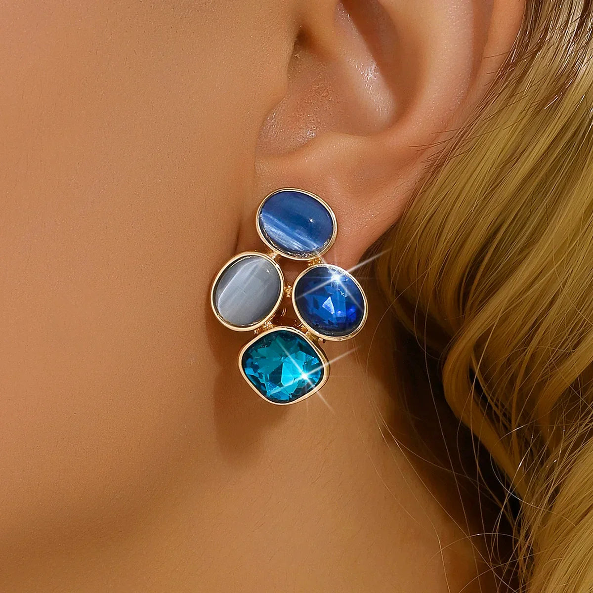 Colorful Geometric Earrings for Women Unique Bohemian Jewelry Gift - Buzzastore