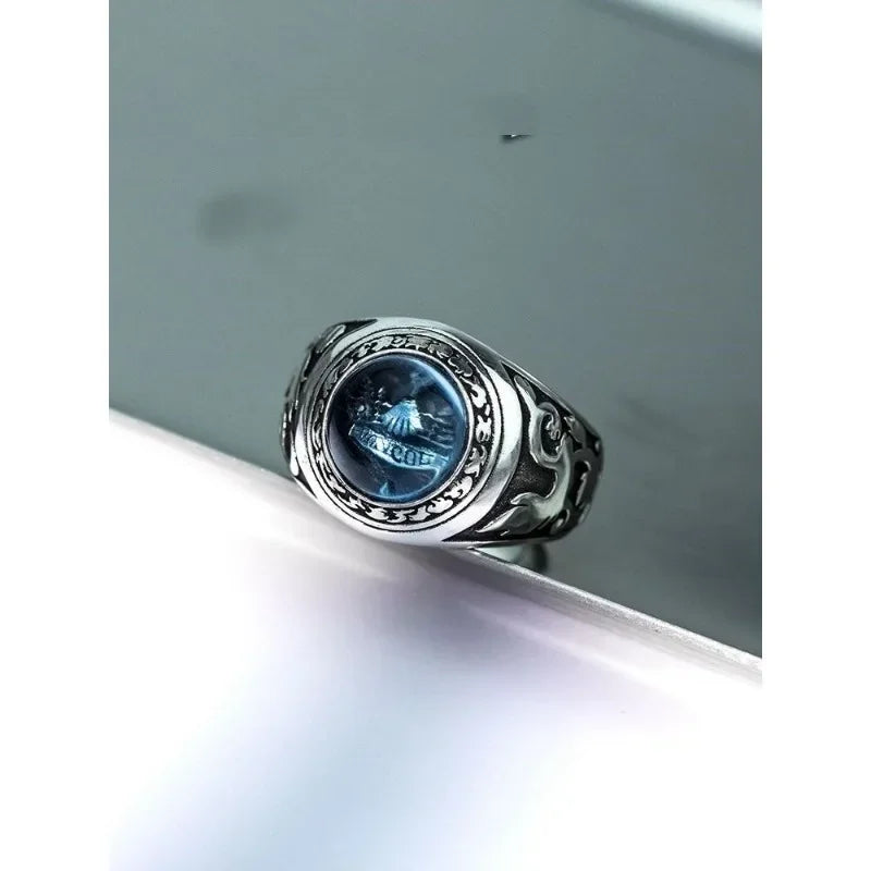 Anime Hitman Reborn Couples Ring - Trendy Silver Metal Fashion Pendant for Men and Women - Buzzastore