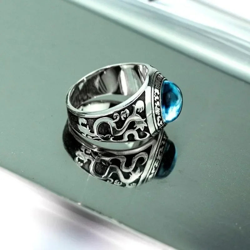 Anime Hitman Reborn Couples Ring - Trendy Silver Metal Fashion Pendant for Men and Women - Buzzastore