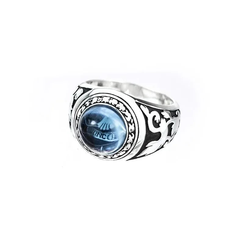 Anime Hitman Reborn Couples Ring - Trendy Silver Metal Fashion Pendant for Men and Women - Buzzastore