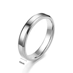 Mens Steel Round Finger Ring - Classic Style for Everyday Wear - Buzzastore