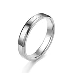Mens Steel Round Finger Ring - Classic Style for Everyday Wear - Buzzastore