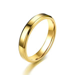 Mens Steel Round Finger Ring - Classic Style for Everyday Wear - Buzzastore