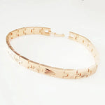 Luxury Mens Link Bracelet - 19CM Long 6MM Wide Handcrafted Catenary Design - Buzzastore