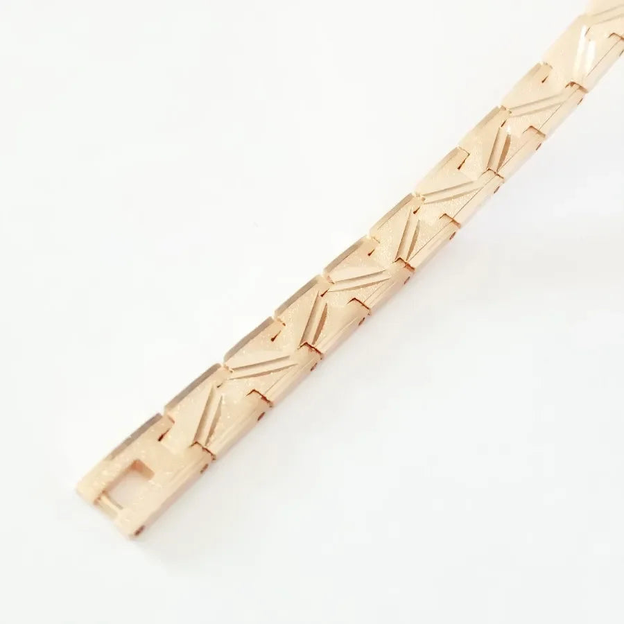 Luxury Mens Link Bracelet - 19CM Long 6MM Wide Handcrafted Catenary Design - Buzzastore