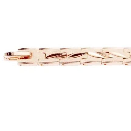 Luxury Mens Link Bracelet - 19CM Long 6MM Wide Handcrafted Catenary Design - Buzzastore
