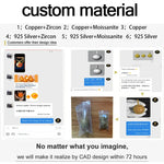 Custom 3D Pendant Necklace - Unique Personalized Jewelry for Men Women Perfect Anniversary Gift - Buzzastore