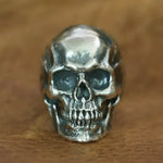 Sterling Silver Skeleton Ring - Unique Gothic Jewelry for Men and Women - Buzzastore