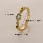S925 Sterling Silver Womens Ring with Sparkling Zircon Inlay 18k Gold Plating - Elegant Gift Jewelry - Buzzastore